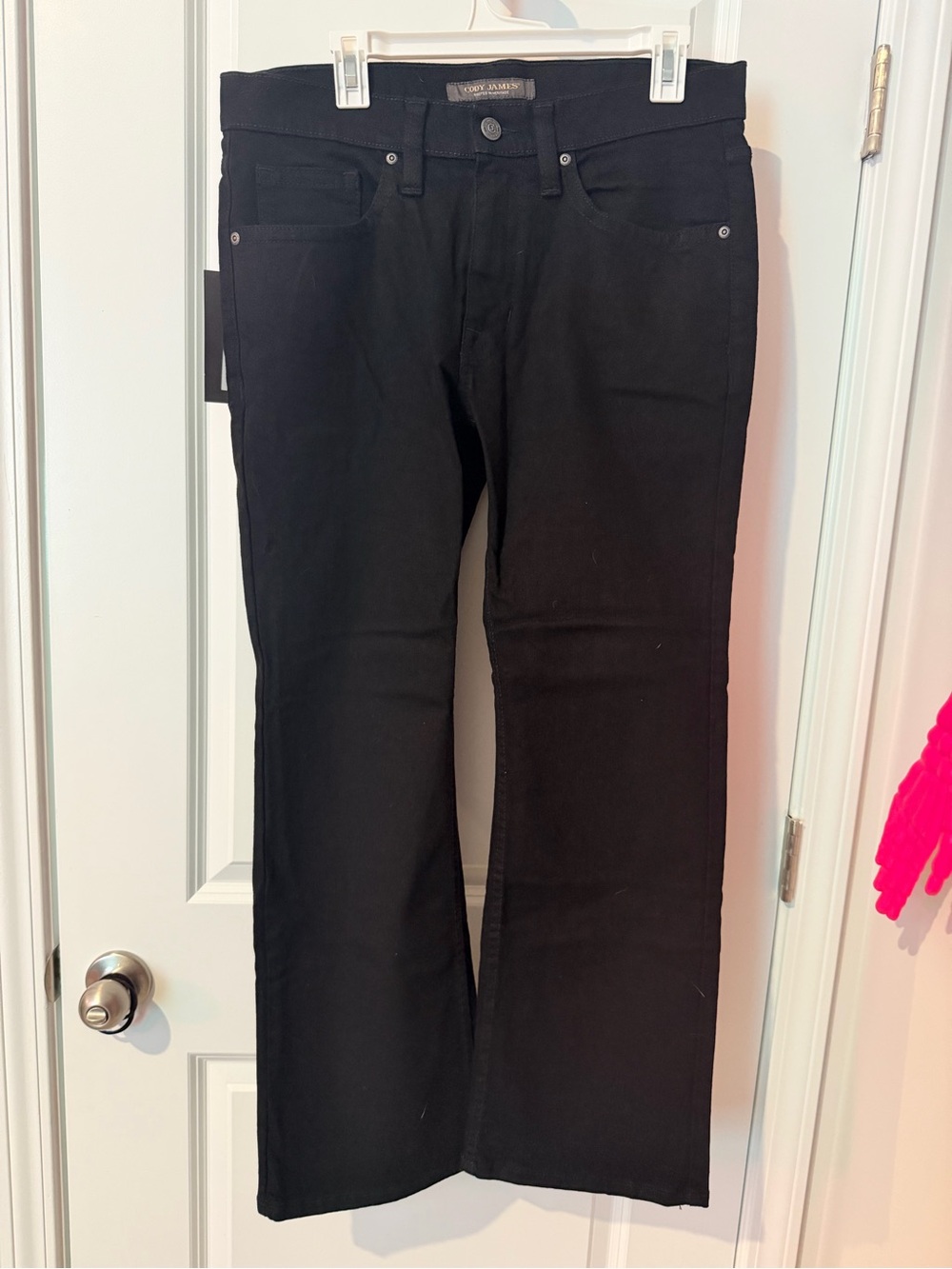 Men's Black Bootcut Jeans - Toby James
